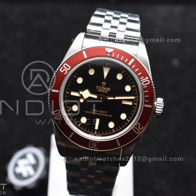 Heritage Black Bay Red Bezel ZF 1:1 Best Edition on SS Jubilee Bracelet A2824